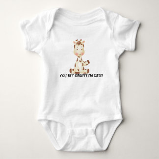 Body Para Bebê Engraçado você apostar girafa Eu sou fofo