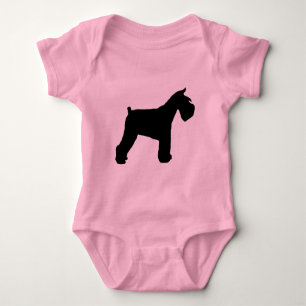 Body Para Bebê Engrenagem do Schnauzer