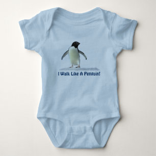 Body Para Bebê Engrenagem engraçada bonito do bebê do pinguim