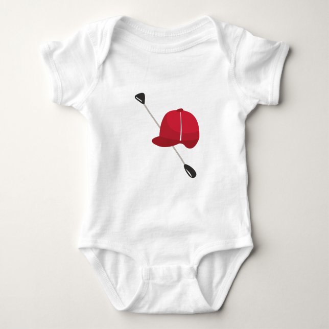 Body Para Bebê Engrenagem equestre (Frente)