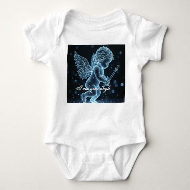 Body Para Bebê então ângulo T-Shirt Baby Bodyfato (Frente)