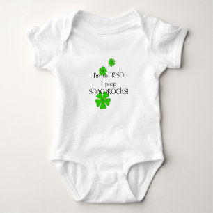 Body Para Bebê Então, Irlandês Eu Poop Shamrocks!
