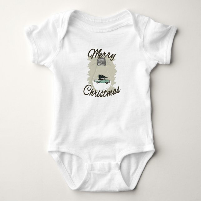 Body Para Bebê Época de Natal (Frente)
