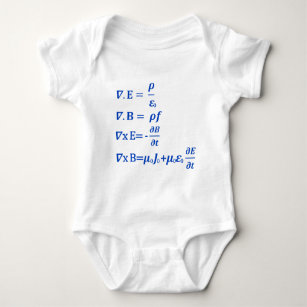 Body Para Bebê Equação de Maxwell