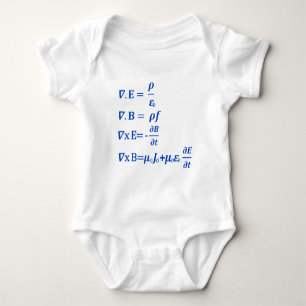 Body Para Bebê Equação Maxwell