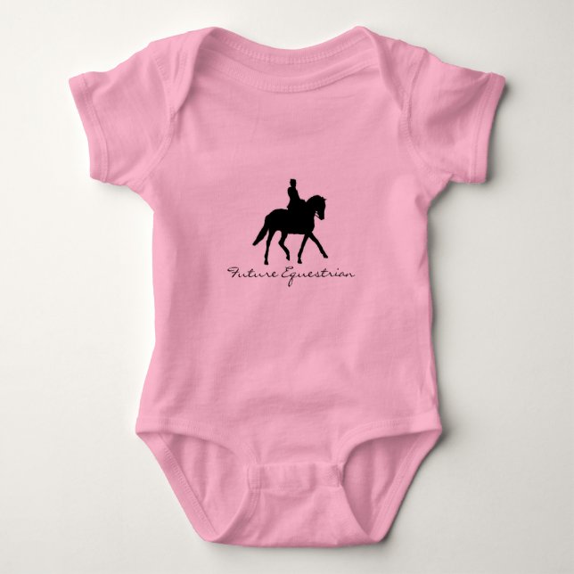 Body Para Bebê Equestrian futuro (Frente)