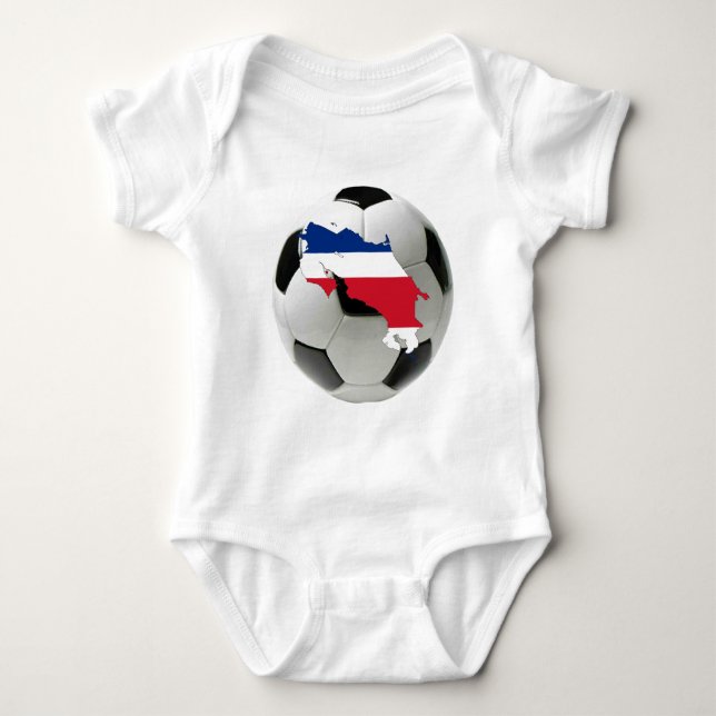 Body Para Bebê Equipa nacional de Costa Rica (Frente)