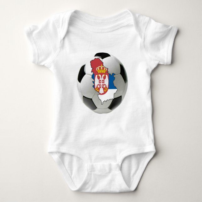 Body Para Bebê Equipa nacional de Serbia (Frente)