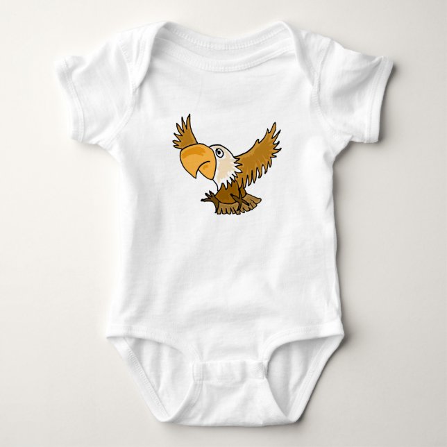 Body Para Bebê Equipamento BC- engraçado do bebê de Eagle (Frente)