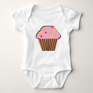 Body Para Bebê Equipamento do bebê do cupcake
