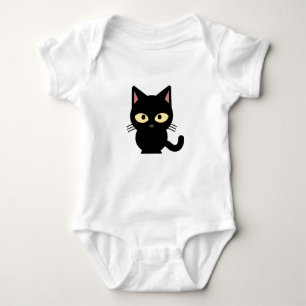 Body Para Bebê Equipamento do gato preto para crianças