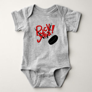 Body Para Bebê Equipamento engraçado do bebê do hóquei