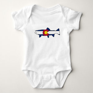 Body Para Bebê Equipamento para bebês de truta de peixe do Color