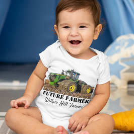 Body Para Bebê Equipamento personalizado de nome de Fazenda do tr