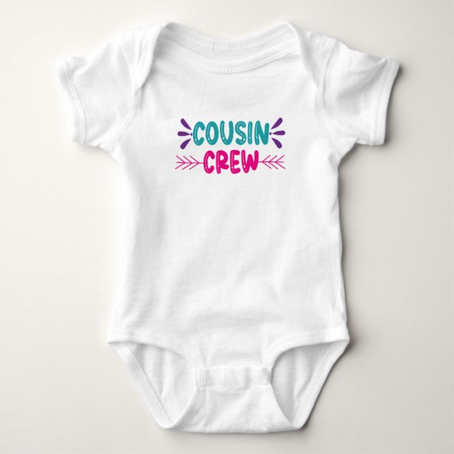 Body Para Bebê Equipe de Primos Fofos (Frente)