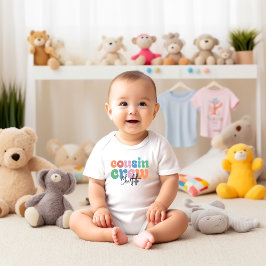 Body Para Bebê Equipe de Primos Groovy Personalizada