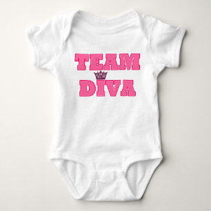 Body Para Bebê Equipe Diva Baby T-shirt
