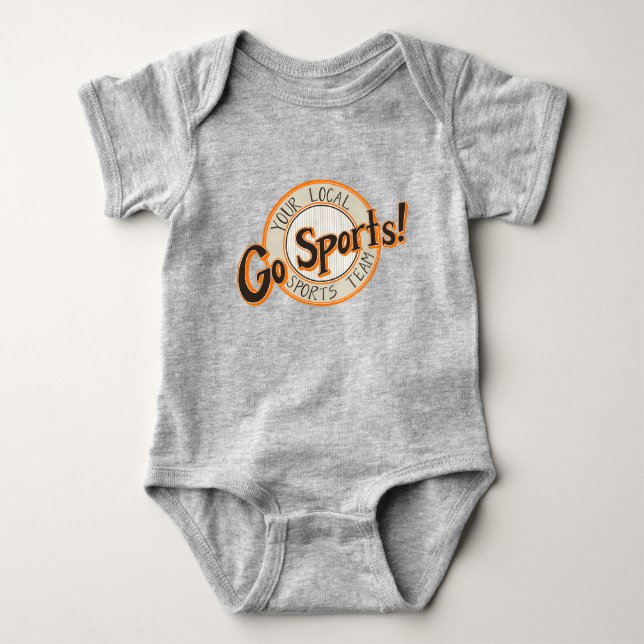 Body Para Bebê Equipe Esportiva Local (Frente)