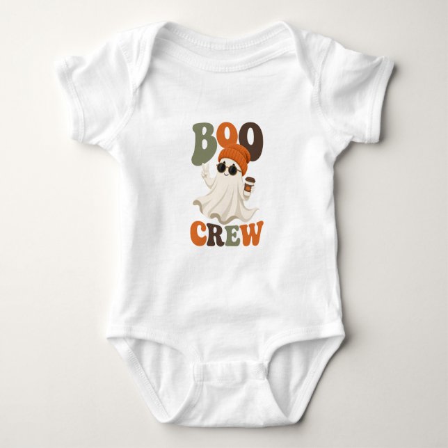 Body Para Bebê Equipe Fantasma Boo (Frente)