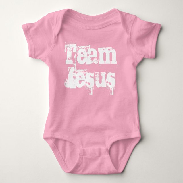 Body Para Bebê Equipe Jesus Onsie (Frente)