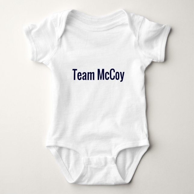 Body Para Bebê Equipe McCoy (Frente)