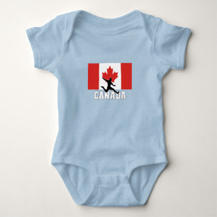 Body Para Bebê Equipe Nacional de Futebol do Canadá