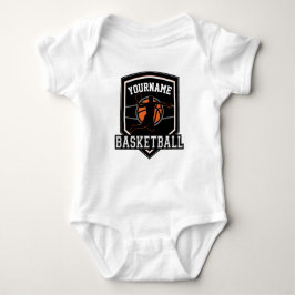 Body Para Bebê Equipe Personalizada de Jogador de Basquete