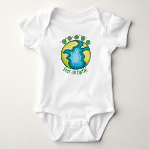 Body Para Bebê Ervilhas na Terra