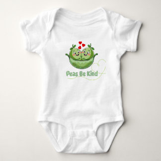 Body Para Bebê Ervilhas sejam gentis