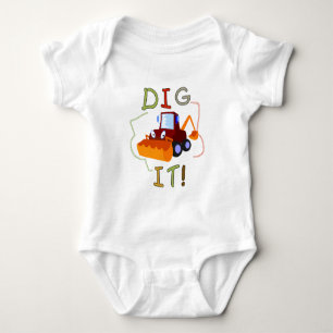 Body Para Bebê Escavação da construção ele t-shirt e presente