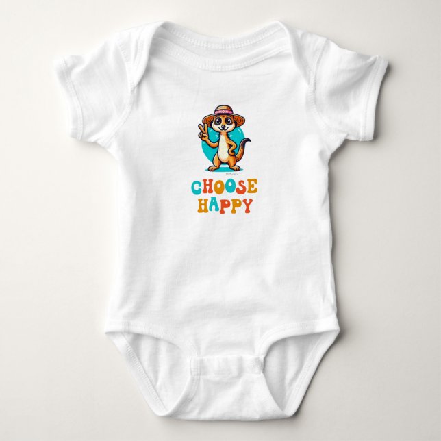 BODY PARA BEBÊ ESCOLHA ROUPAS DE BEBÊ FELIZ (Frente)