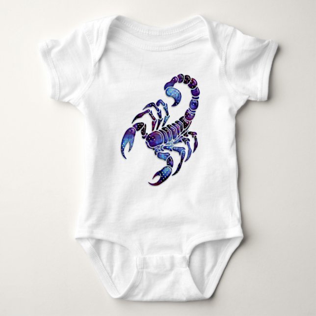 Body Para Bebê Escorpião celestial (Frente)