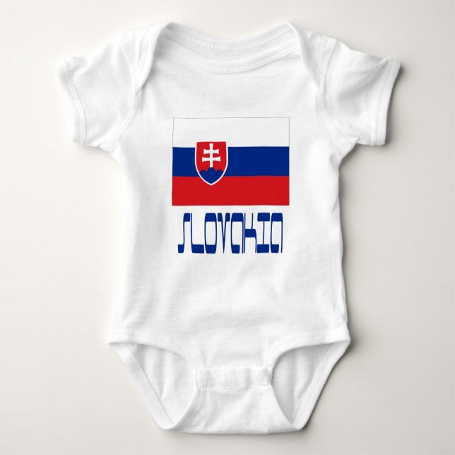 Body Para Bebê Eslováquia (Frente)