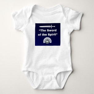 Body Para Bebê Espada do Espírito - Bebê Jersey Bodyfato