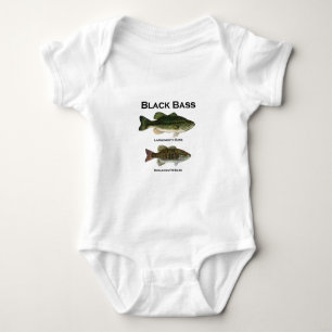 Body Para Bebê Espécie do baixo preto (largemouth - smallmouth)