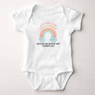 Body Para Bebê Esperando Nosso Bebê Arco-Íris