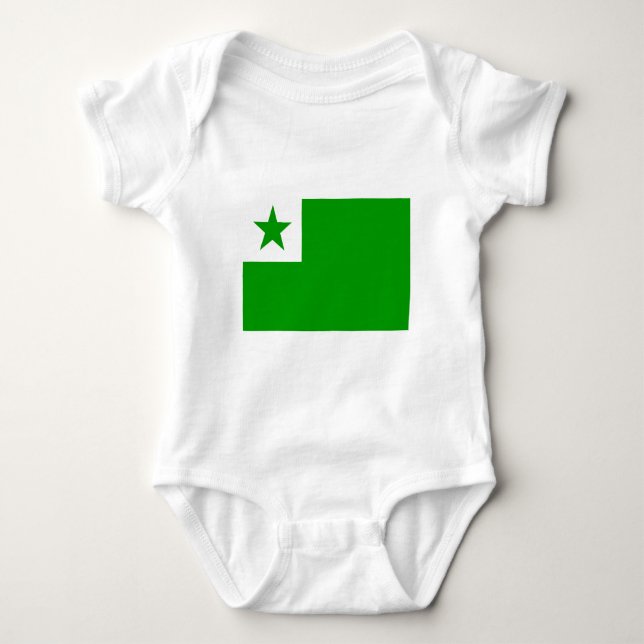 Body Para Bebê Esperanto-Bandeira (Frente)