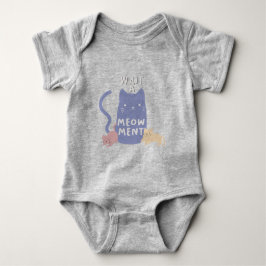 Body Para Bebê Espere um Meow-ment