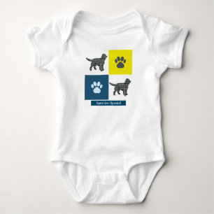Body Para Bebê Espetáculo de Espanhol e Pata Quadrado de Grade Y&