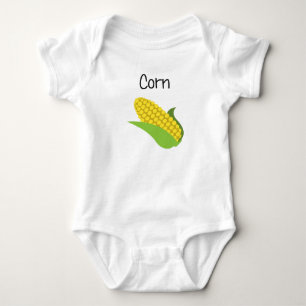 Body Para Bebê Espiga de milho amarela