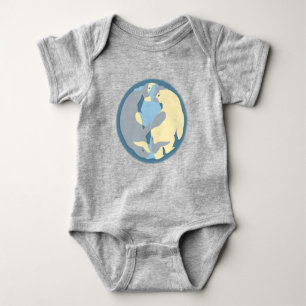 Body Para Bebê Espírito do Bodysuit norte do bebê orgânico