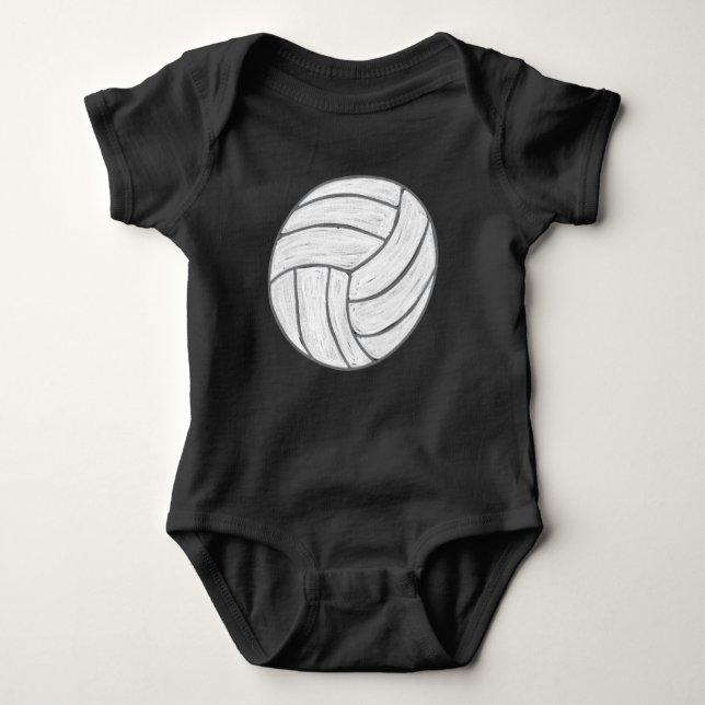 Body Para Bebê Esporte - Voleibol (Frente)