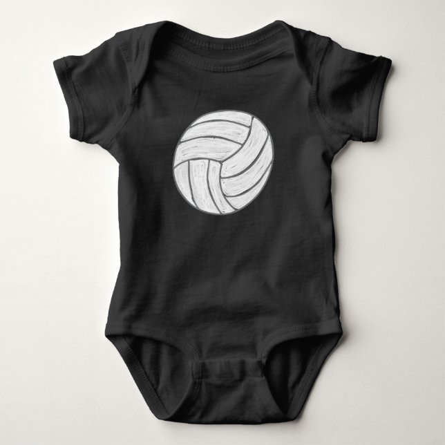 Body Para Bebê Esportes - Volei (Frente)