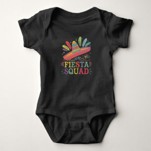 Body Para Bebê Esquadrão da Festa Cinco de Maio Família Combinand
