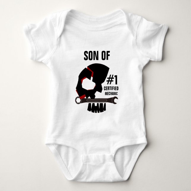 Body Para Bebê ESQUELETOS Mecânico BHQ (Frente)