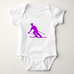 Body Para Bebê Esqui - Roxo