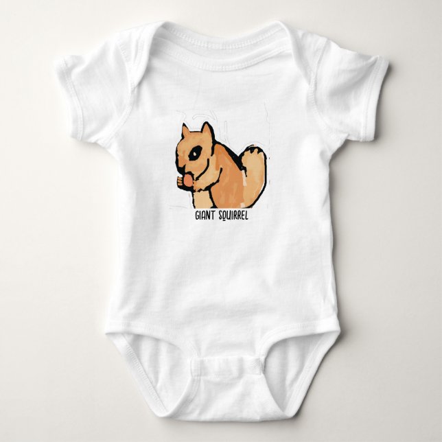 Body Para Bebê Esquilo (Frente)