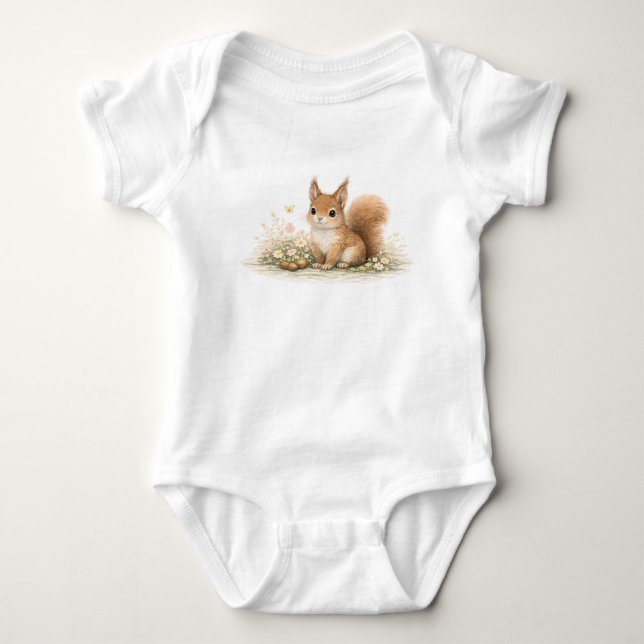 Body Para Bebê  Esquilo de Floresta (Frente)