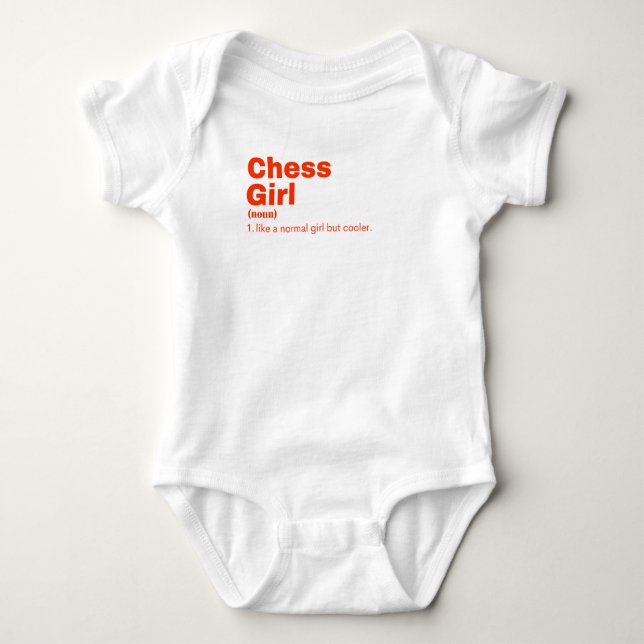 Body Para Bebê ess Girl - Chess (Frente)