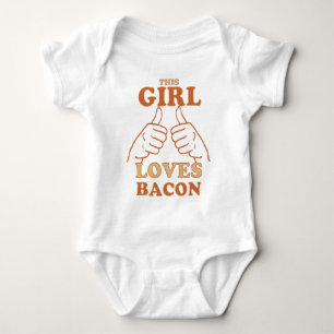 Body Para Bebê Essa garota ama Bacon Bacon Love Idea